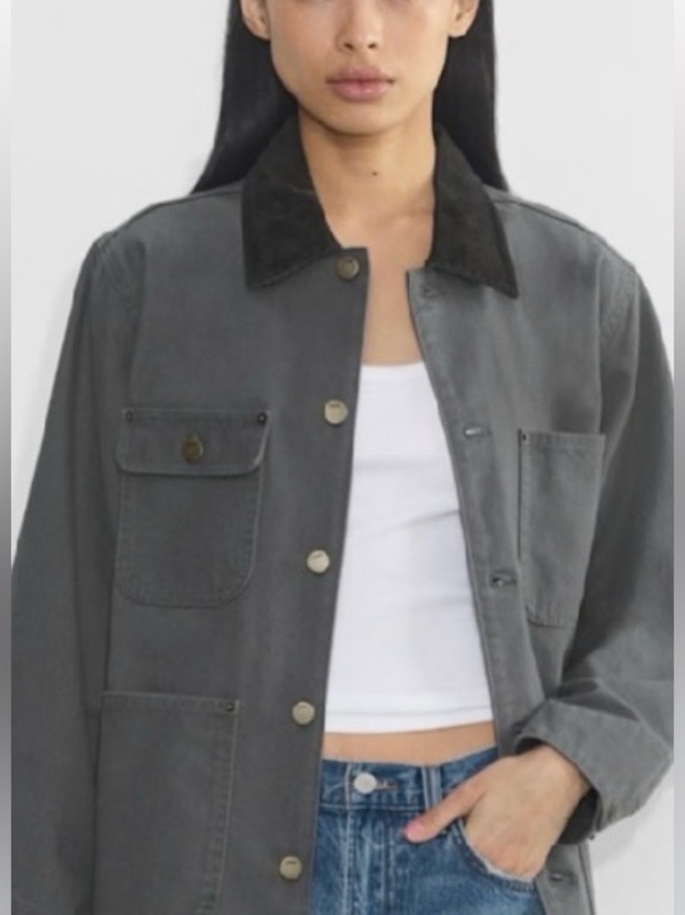 TNA Barn Coat with Corduroy Collar